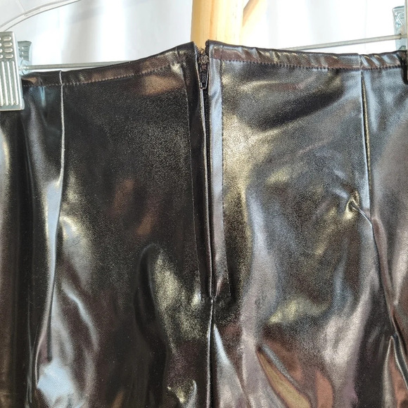 Vintage  Carina PVC black pants women's 13/14 - Picture 7 of 9